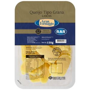 Queijo Tipo Grana Lascas Gran Formaggio 150g