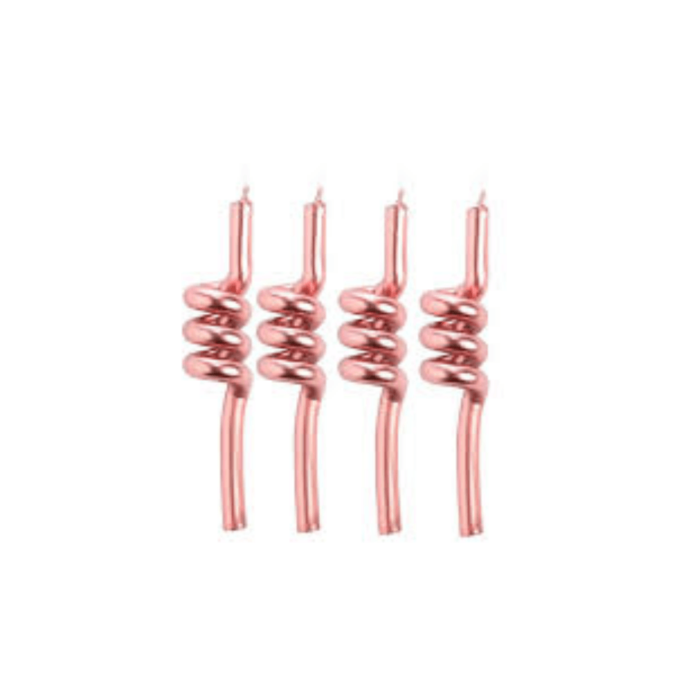 Vela Tubo Rose V081 Silver Festas  4 Unidades