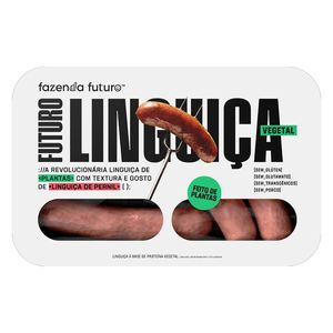 Linguiça Vegetal Congelada Fazenda Futuro Bandeja 250g