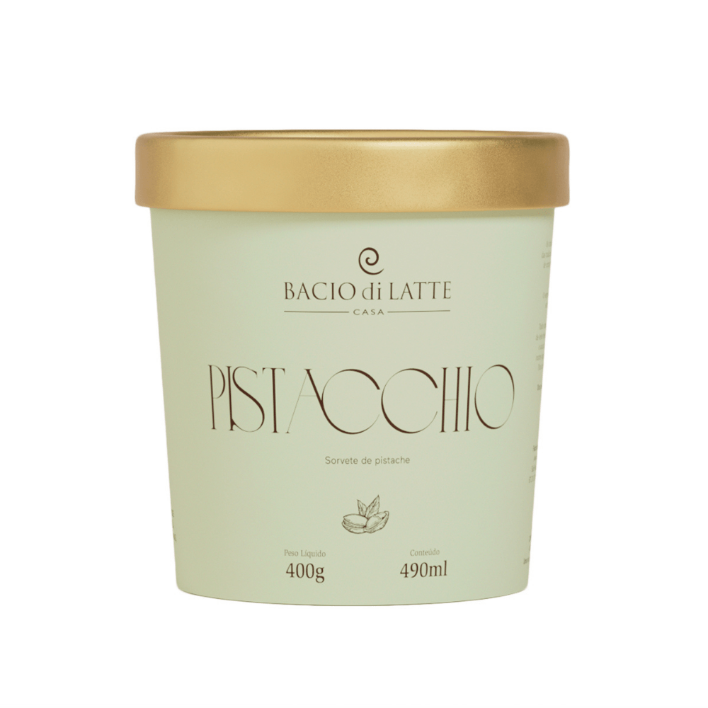 Sorvete Bacio Di Latte Pistache 490ml