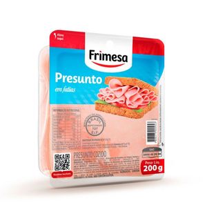 PRESUNTO COZIDO FATIADO SEM CAPA DE GORDURA FRIMESA 200G