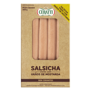 Salsicha Ceratti com Grão de Mostarda 200g
