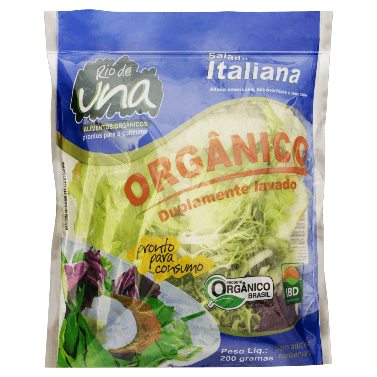 SALADA ITALIANA ORGÂNICA RIO DE UNA PACOTE 200G