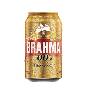 Cerveja Brahma Zero, 350ml, Lata