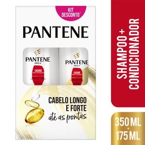 Shampoo Pantene 350ml + Condicionador 175ml Cachos Hidra Vitaminados