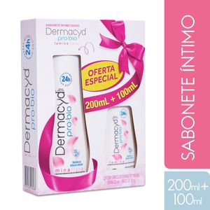 Sabonete Líquido Íntimo Femina Floral 200ml + 100ml Dermacyd Pro-Bio