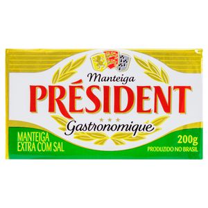 Manteiga Extra com Sal Président Gastronomique 200g