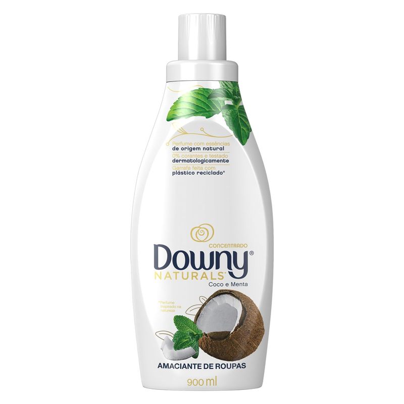 Amaciante-de-Roupa-Concentrado-Coco-e-Menta-Downy-Naturals-Frasco-900ml