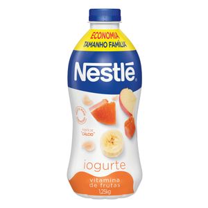 Iogurte Parcialmente Desnatado Vitamina de Frutas Nestlé Garrafa 1,25kg Tamanho Família