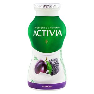 Leite Fermentado Parcialmente Desnatado Ameixa Activia Frasco 170g