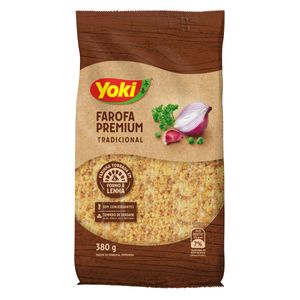 Farofa de Mandioca Tradicional Yoki Premium Pacote 380g