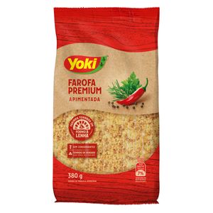 Farofa de Mandioca Apimentada Yoki Premium Pacote 380g