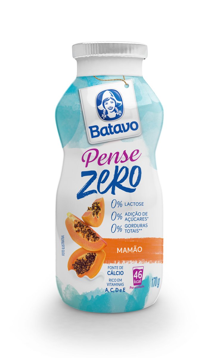 Bebida-Lactea-Fermentada-Mamao-Zero-Lactose-Batavo-Pense-Zero-Frasco-170g