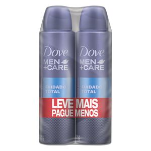 Pack Antitranspirante Aerossol Cuidado Total Dove Men+Care 2 Unidades 150ml Cada Leve Mais Pague Menos