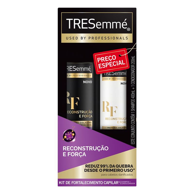 Kit-Shampoo-400ml---Condicionador-200ml-Tresemme-Reconstrucao-e-Forca