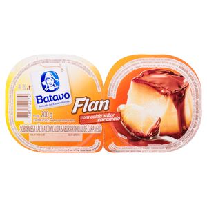 Batavo Sobremesa Flan Baunilha Com Calda De Caramelo 200 g