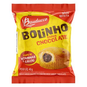 Bolinho Baunilha Recheio Chocolate Bauducco Pacote 40g