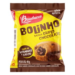 Bolinho Duplo Chocolate Bauducco Pacote 40g