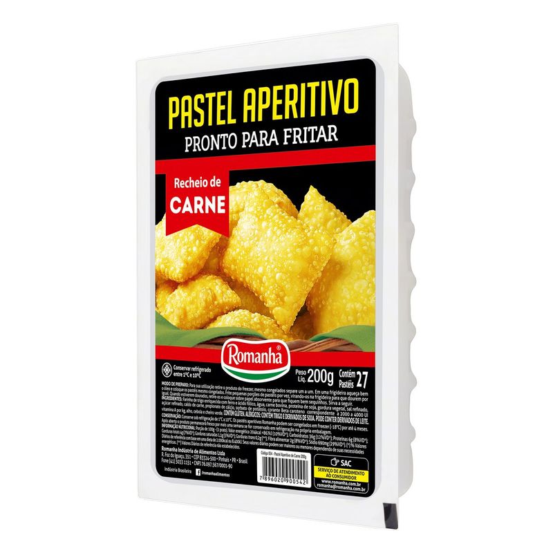 Pastel-Aperitivo-Recheio-Carne-Romanha-Bandeja-200g-27-Unidades