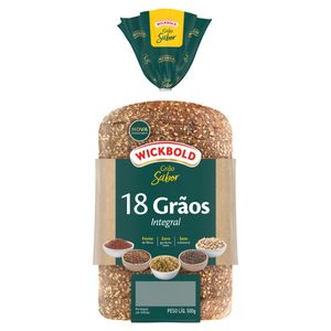 Pão Integral 18 Grãos Wickbold Grão Sabor Pacote 500g