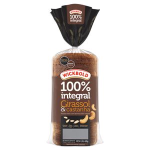 Pão Integral Girassol e Castanha Wickbold Pacote 400g