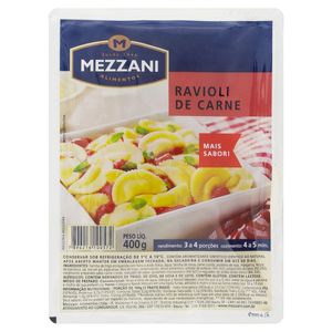 Ravióli Carne Mezzani Bandeja 400g