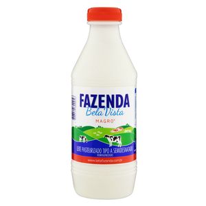 Leite Pasteurizado Tipo A Semidesnatado Fazenda Bela Vista Garrafa 1L