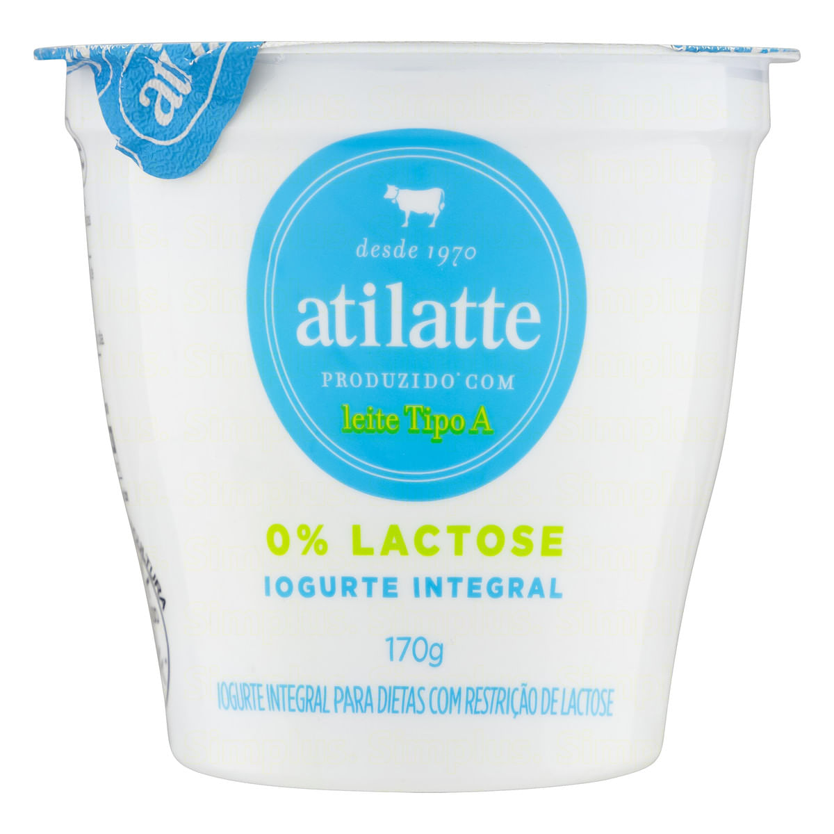 Iogurte Integral Zero Lactose Atilatte Copo 170g