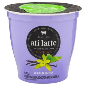 Iogurte Integral Baunilha Atilatte Copo 170g