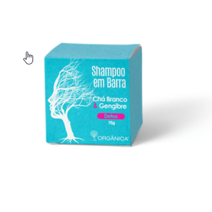 Shampoo em Barra Orgânica Chá Branco & Gengibre 75g