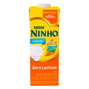 Leite UHT Semidesnatado Zero Lactose Ninho Forti+ Caixa 1L