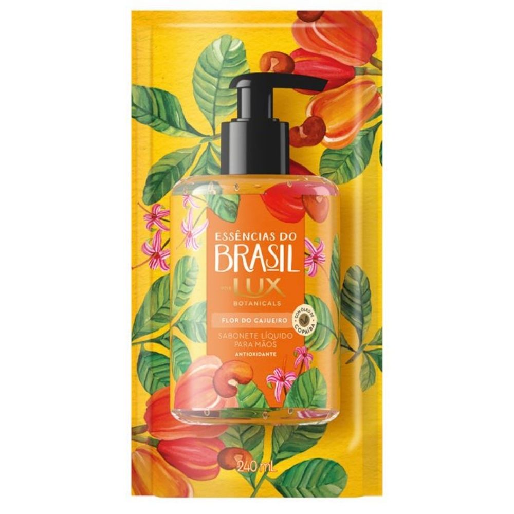Sabonete Líquido para as Mãos Flor Do Cajueiro Lux Botanicals Essências Do Brasil 240ml