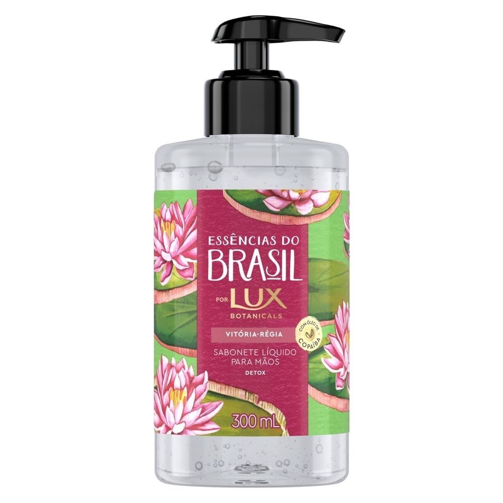 Sabonete Líquido para as Mãos Vitória-Régia Lux Botanicals Essências Do Brasil Frasco 300ml