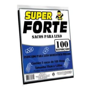 Saco de Lixo Super Forte 100L