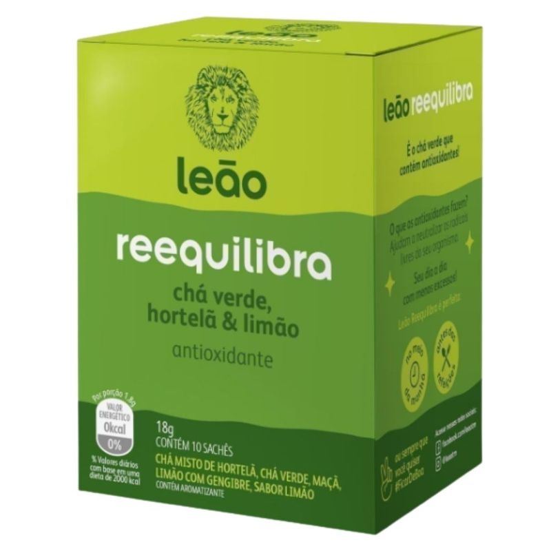 Cha-Verde-Leao-Reequilibra-Hortela-e-Limao-Caixa-10-Unidades-18g