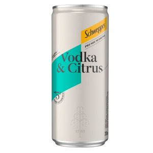 Bebida Mista Alcoólica Vodka & Citrus Schweppes Premium Drink Lata 310ml