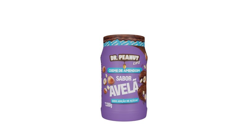 Creme de Amendoim Dr. Peanut Avelã 350g 