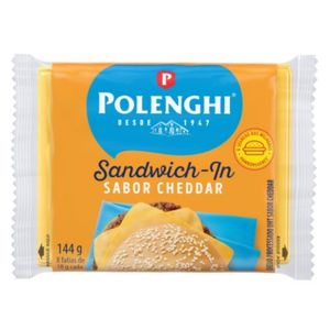 Queijo Cheddar Polenghi Sandwich-In 8 Unidades 144g
