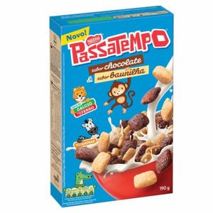 Cereal Nestlé Passatempo Chocolate e Baunilha 190g