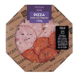Pizza Festval Lombo e Peperoni 150g