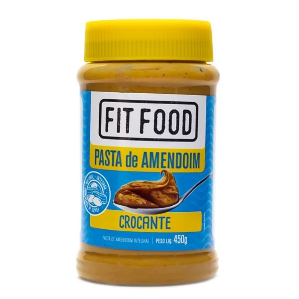 Pasta de Amendoim Cremosa Integral Fit Food Pote 450g - Super Veneza  Cruzeiro 811
