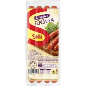 Linguiça Sadia Fininha Mista Cozida  e Defumada 240g