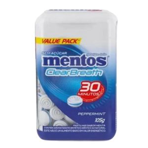 Pastilha Mentos Clear Breath Peppermint  105g