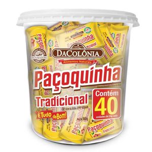Pack Paçoquinha Tradicional DaColônia Pote 560g