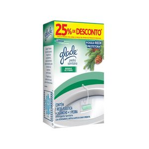 Detergente Sanitário Em Pedra Glade Bosque de Pinho  25g Embalagem Promocional 25% Desconto