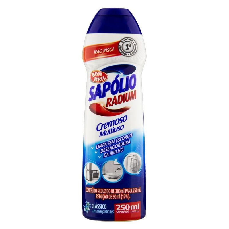 Saponaceo-Cremoso-Multiuso-Classico-Sapolio-Radium-Squeeze-250ml