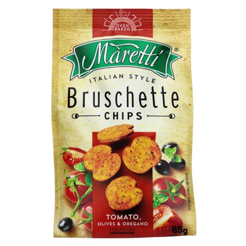 Snack-de-Trigo-Tomate-Azeitona-e-Oregano-Maretti-Bruschette-Pacote-85g