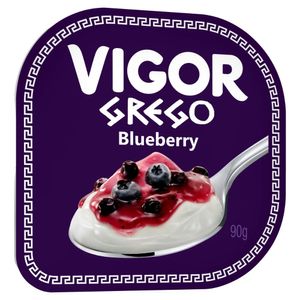 Iogurte Grego Calda Blueberry Vigor Pote 90g