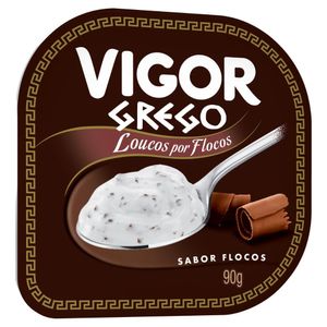 Iogurte Grego Flocos Vigor Loucos por Flocos Pote 90g