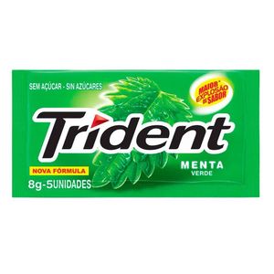 Chiclete Trident Menta Unidade 8g